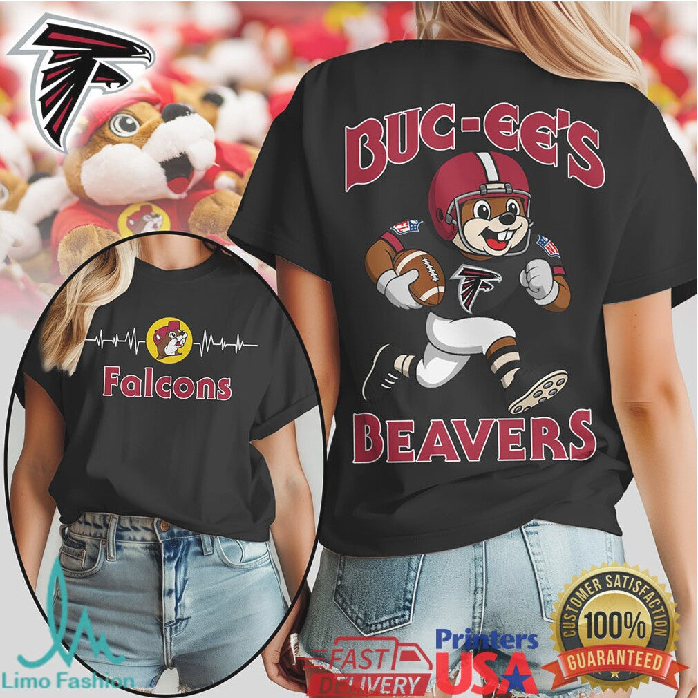 Buc ee's Beavers x Atlanta Falcons NFL Football Graphic T shirt - Limotees LLC