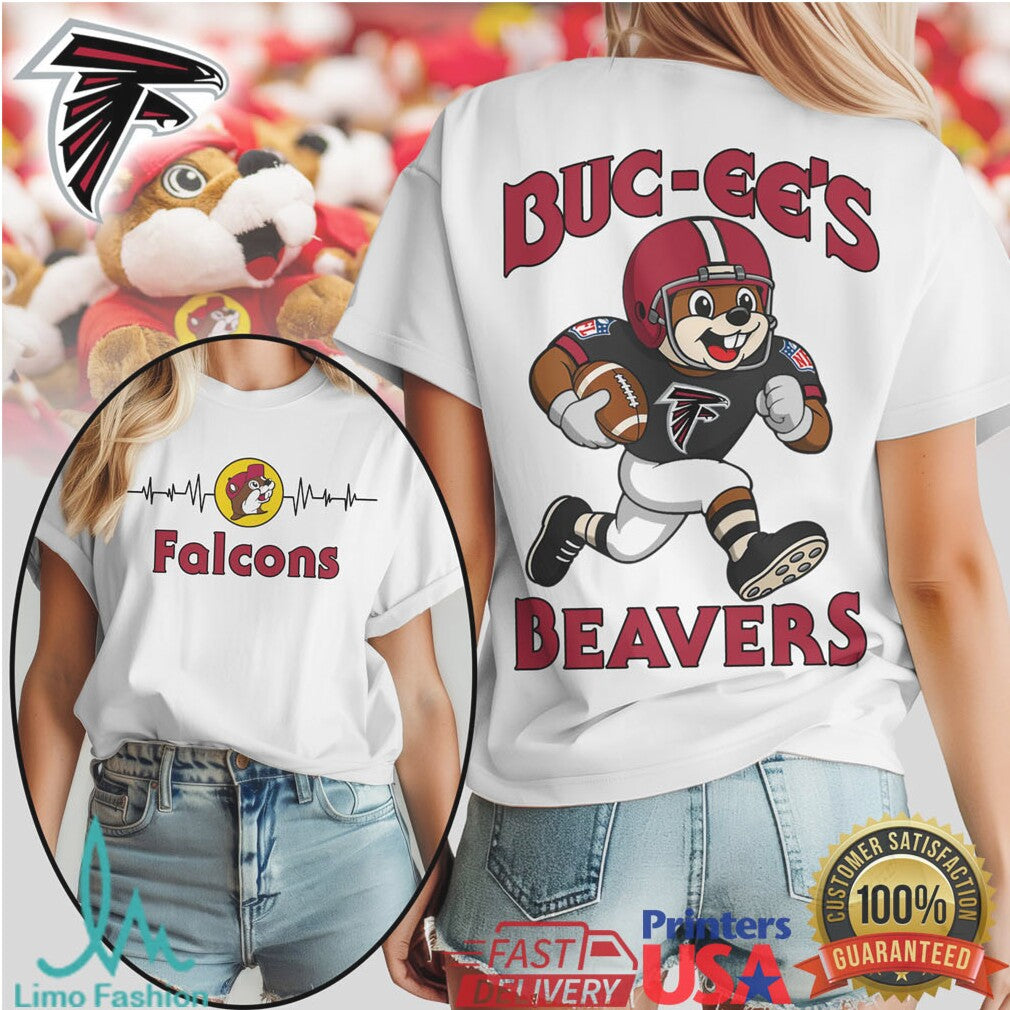 Buc ee's Beavers x Atlanta Falcons NFL Football Graphic T shirt - Limotees LLC