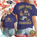 Buc ee's Beavers x Baltimore Ravens Football Mascot T Shirt - Limotees LLC
