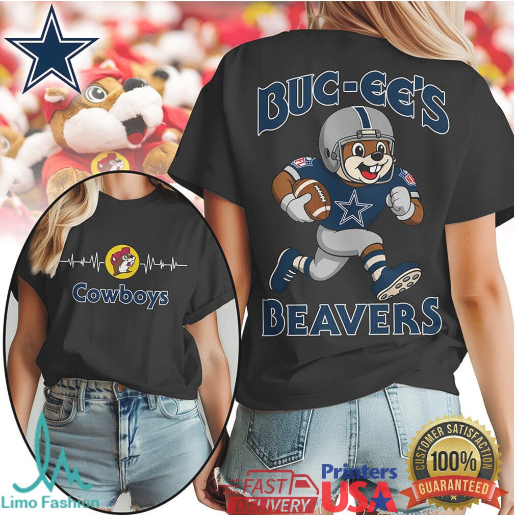 Buc ee's Beavers x Dallas Cowboys NFL Football Mascot Shirt - Limotees LLC