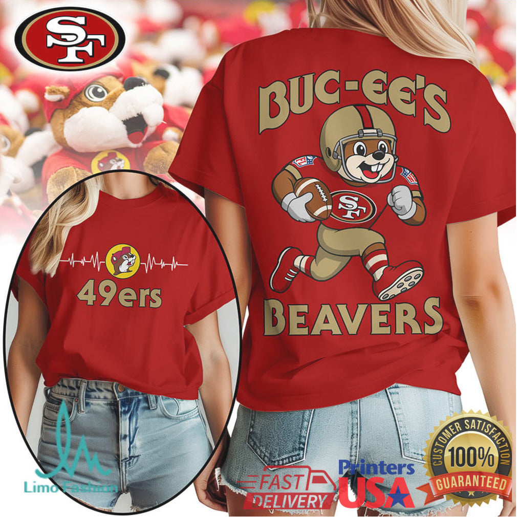 Buc ee's Beavers x San Francisco 49ers Football Mashup T Shirt