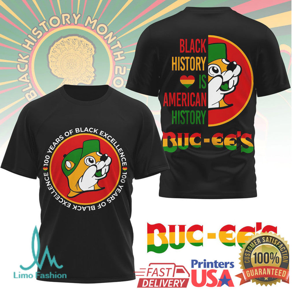 Buc ee’s Black History Month 100 Years of Black Excellence T Shirt - Limotees LLC