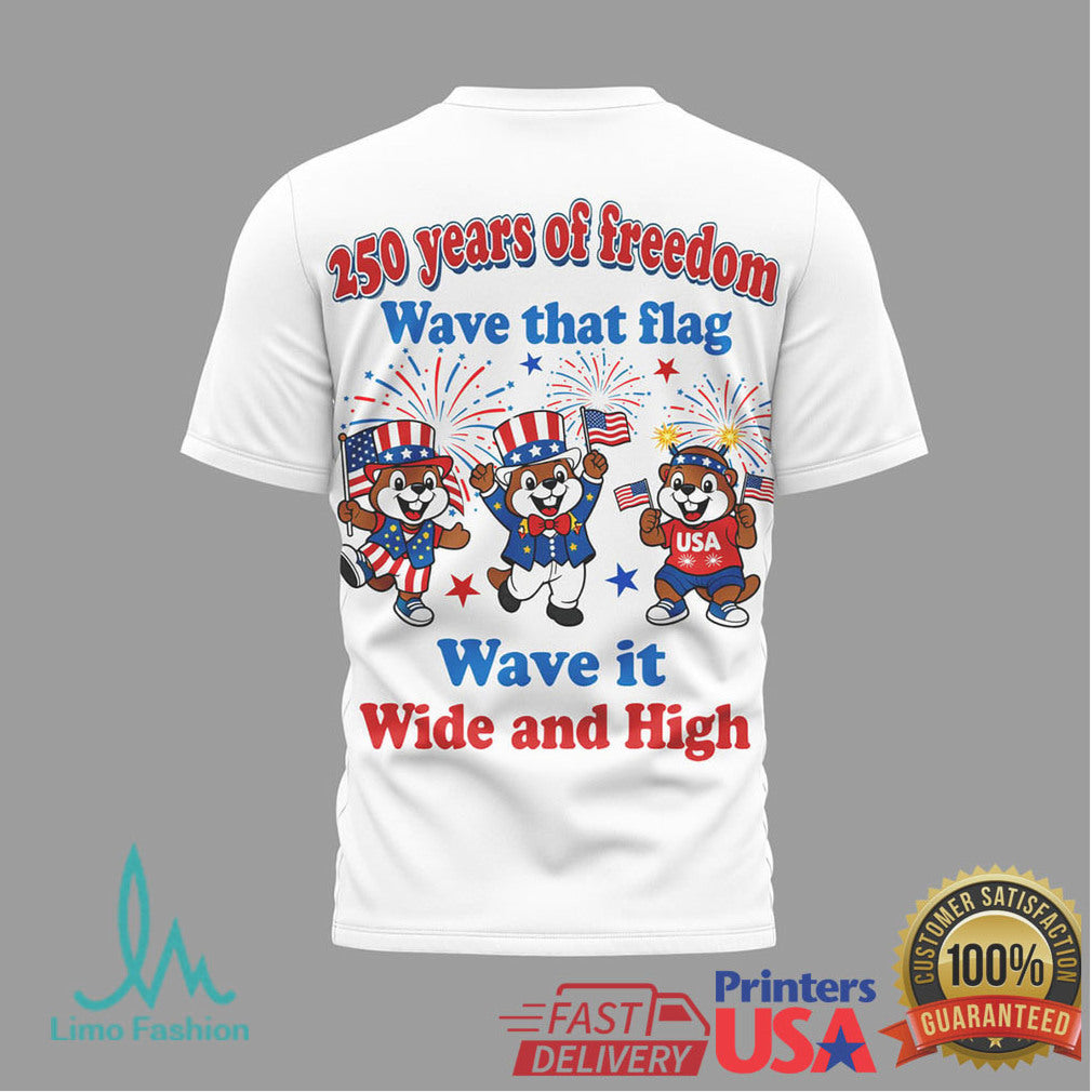 Buc ee's Bless America 250 Years of Freedom Patriotic T Shirt - Limotees LLC