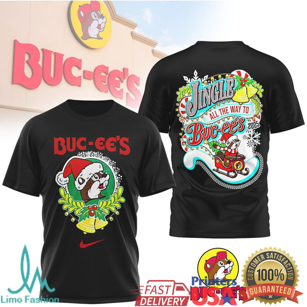Buc ee’s Christmas “Jingle All The Way” Sleigh Holiday Shirt - Limotees LLC