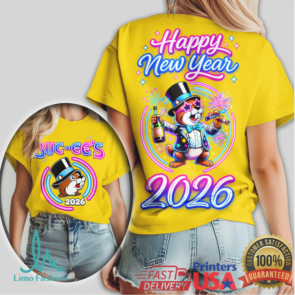 Buc ee’s Happy New Year 2026 Fireworks Celebration T Shirt - Limotees LLC