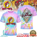 Buc ee's “No Worries” Tropical Summer Tie Dye Graphic Tee - Limotees LLC