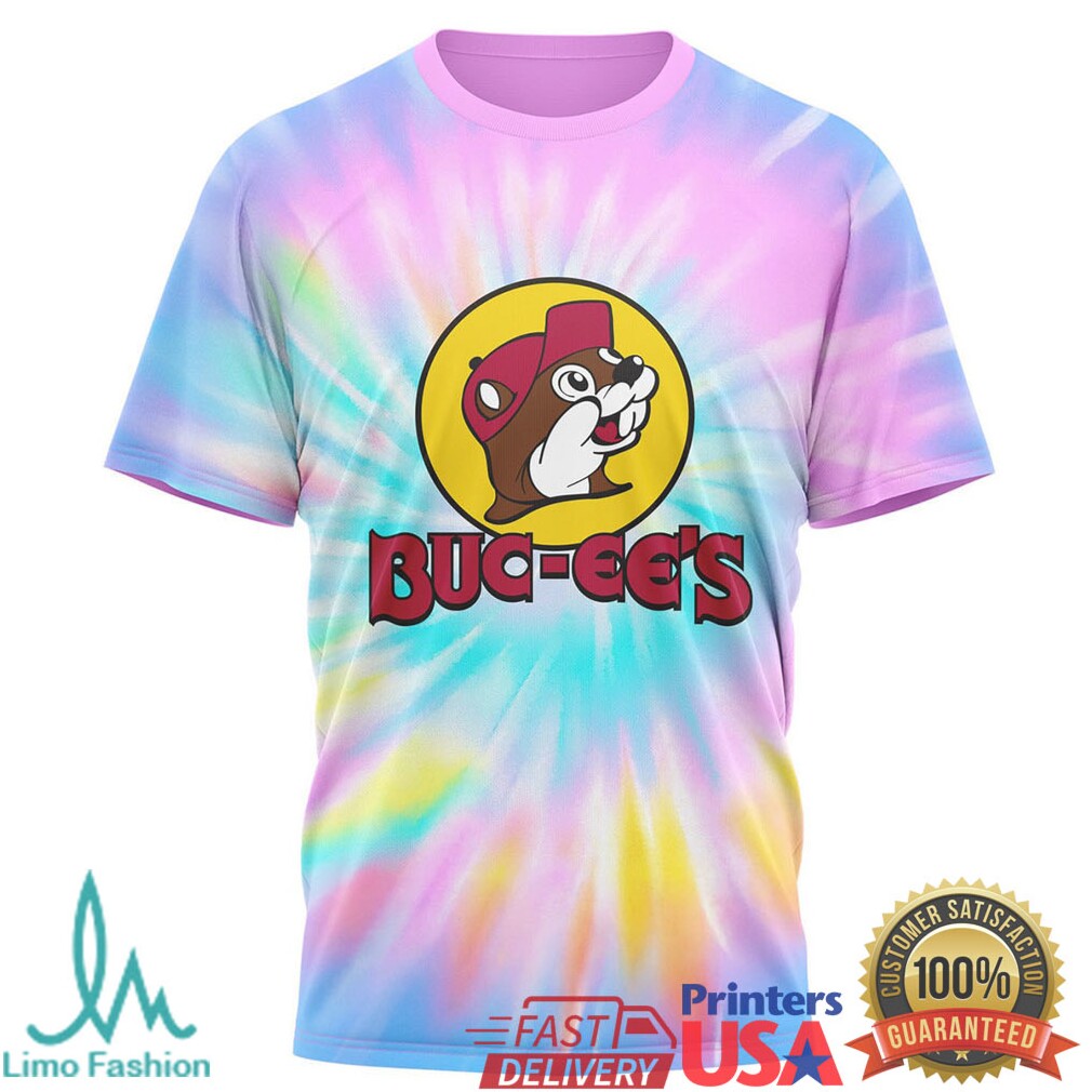 Buc ee's “No Worries” Tropical Summer Tie Dye Graphic Tee - Limotees LLC