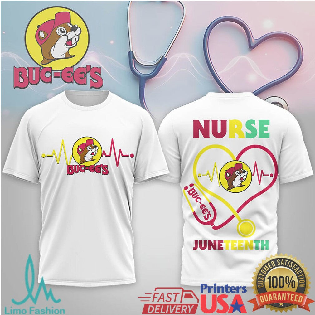 Buc ee's Nurse JuneT Shirtnth Heartbeat Stethoscope Medical T Shirt - Limotees LLC