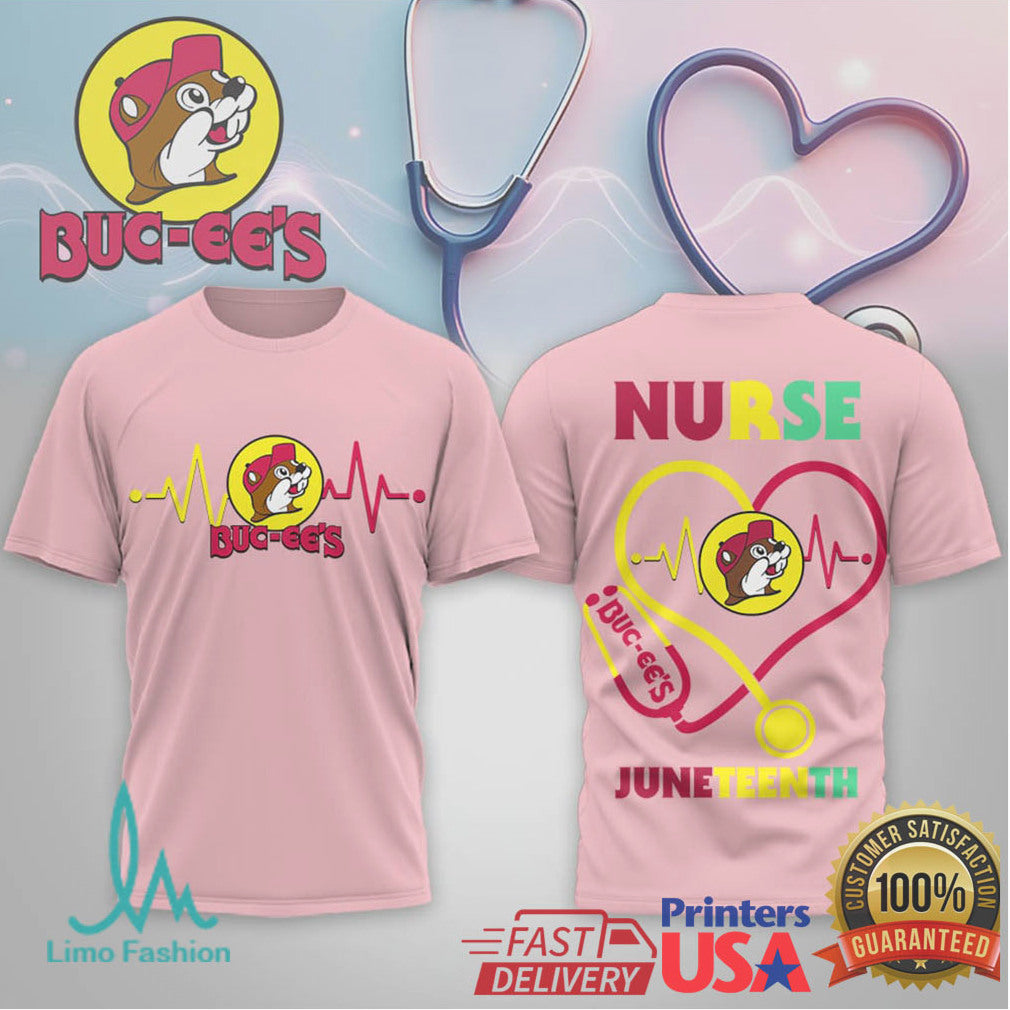 Buc ee's Nurse JuneT Shirtnth Heartbeat Stethoscope Medical T Shirt - Limotees LLC