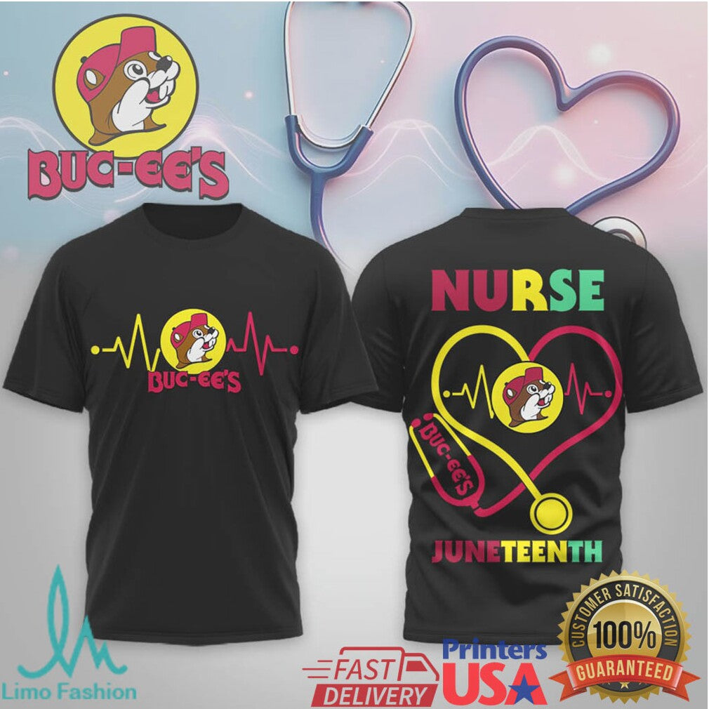Buc ee's Nurse JuneT Shirtnth Heartbeat Stethoscope Medical T Shirt - Limotees LLC