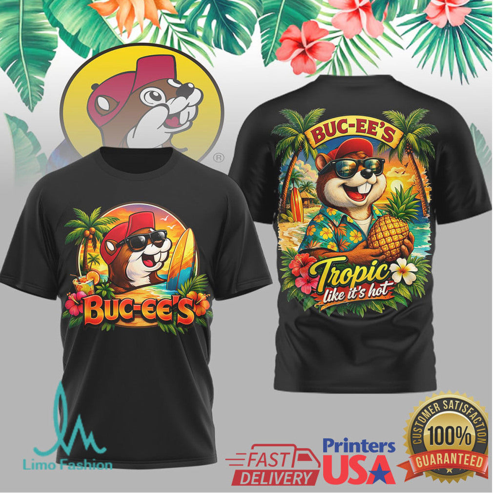 Buc ee's “Tropic Like It's Hot” Summer Beach T Shirt - Limotees LLC