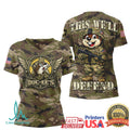 Buc ee's U.S. Army “This We'll Defend” Military Camo Graphic Apparel T Shirt - Limotees LLC