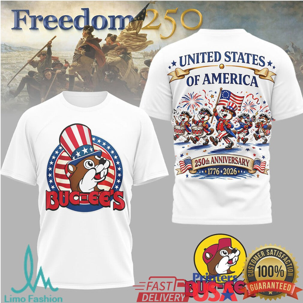 Buc ee's United States 250th Anniversary 1776 2026 Patriotic T Shirt - Limotees LLC