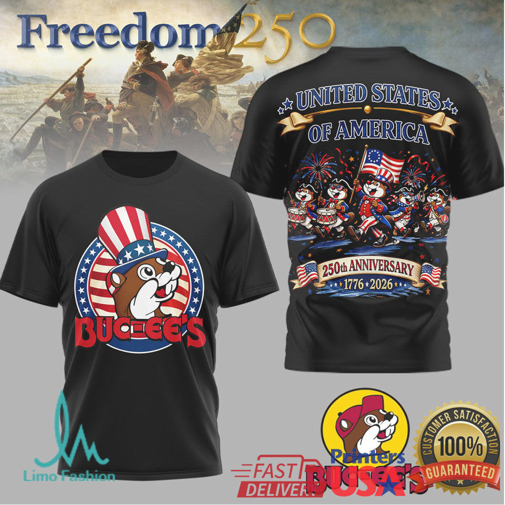 Buc ee's United States 250th Anniversary 1776 2026 Patriotic T Shirt - Limotees LLC