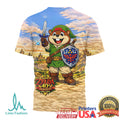 Buc ee's x The Legend of Zelda 40th Anniversary Link Beaver All Over Print T Shirt - Limotees LLC