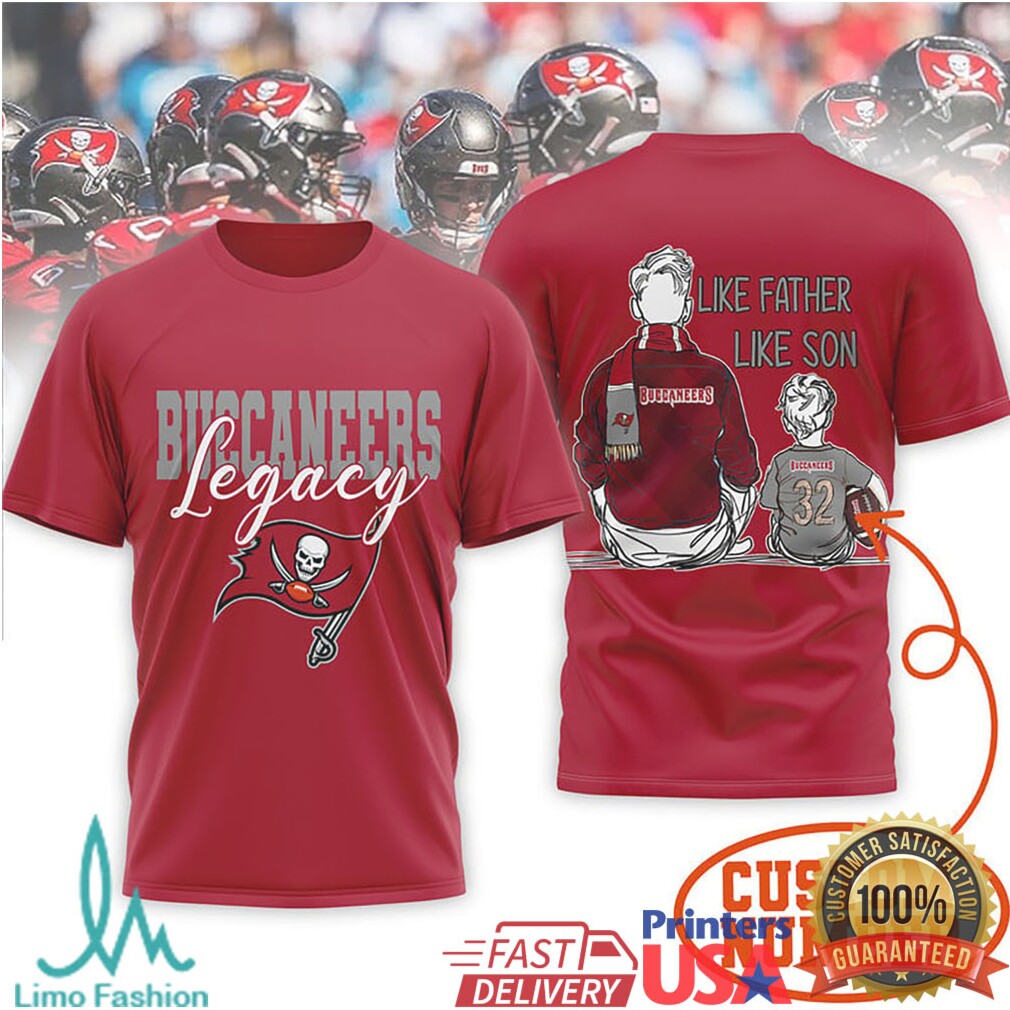 Buccaneers Legacy Personalized Like Father Like Son Daughter Shirt - Limotees LLC