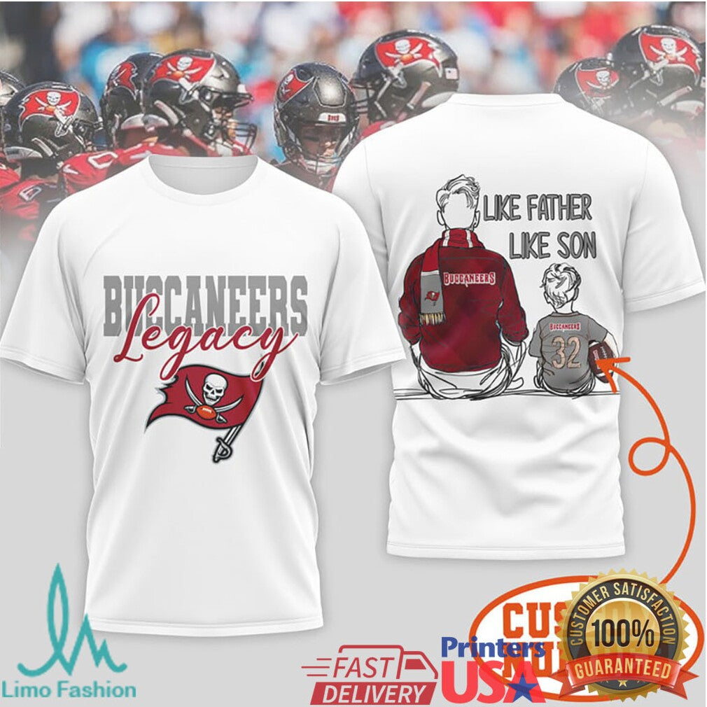 Buccaneers Legacy Personalized Like Father Like Son Daughter Shirt - Limotees LLC