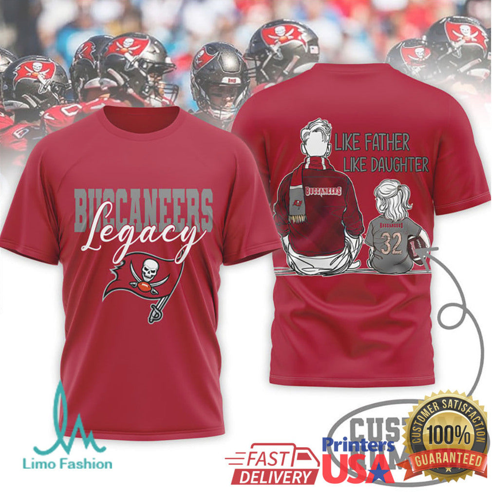 Buccaneers Legacy Personalized Like Father Like Son Daughter Shirt - Limotees LLC