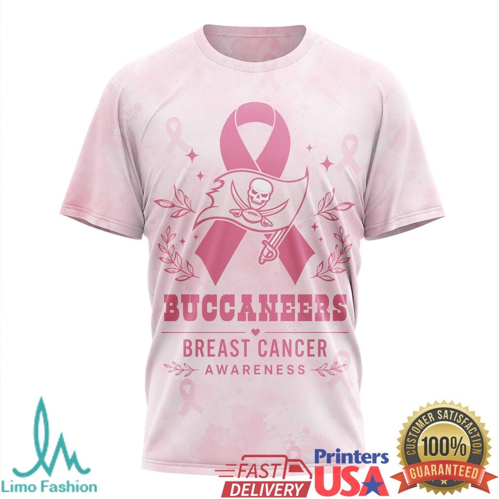 Buccaneers Tackle Breast Cancer Awareness Pink Ribbon T Shirt - Limotees LLC