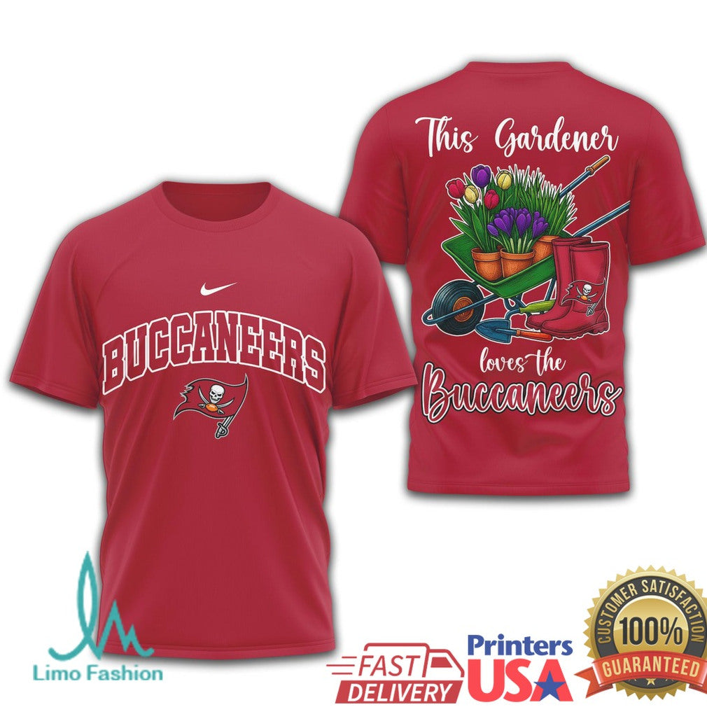 Buccaneers This Gardener Loves The Buccaneers Graphic T Shirt - Limotees LLC