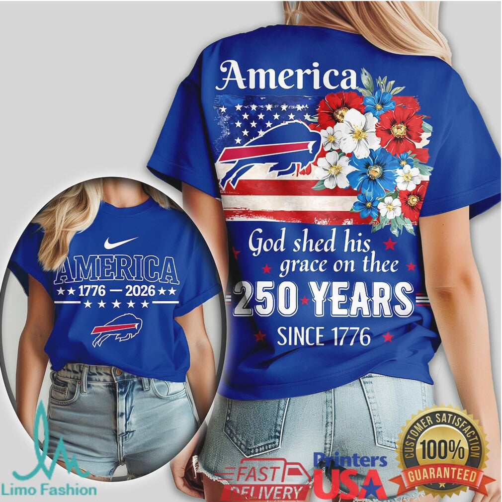 Buffalo Bills America 250th Anniversary 1776 2026 Patriot Tee - Limotees LLC