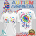 Buffalo Bills Autism Awareness Teach Love Inspire Hope Football T Shirt - Limotees LLC