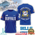 Buffalo Bills Coast Guard Semper Paratus Military Performance T Shirt - Limotees LLC