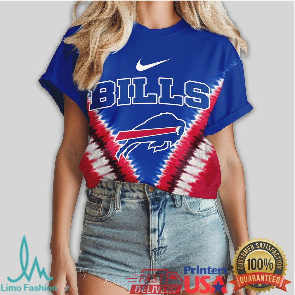 Buffalo Bills DNA Charging Buffalo Blue & Red Fan T Shirt