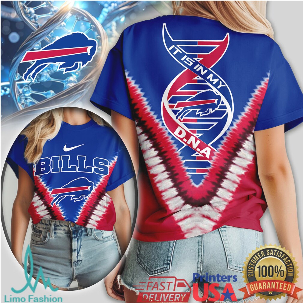 Buffalo Bills DNA Charging Buffalo Blue & Red Fan T Shirt