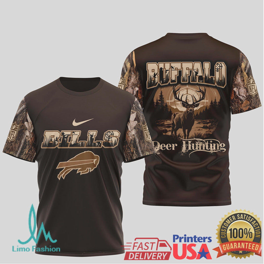 Buffalo Bills Deer Hunting Camo Nfl Tshirt Design - Limotees LLC