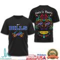 Buffalo Bills Dia De Los Muertos Sugar Skull Hasta La Muerte T Shirt - Limotees LLC