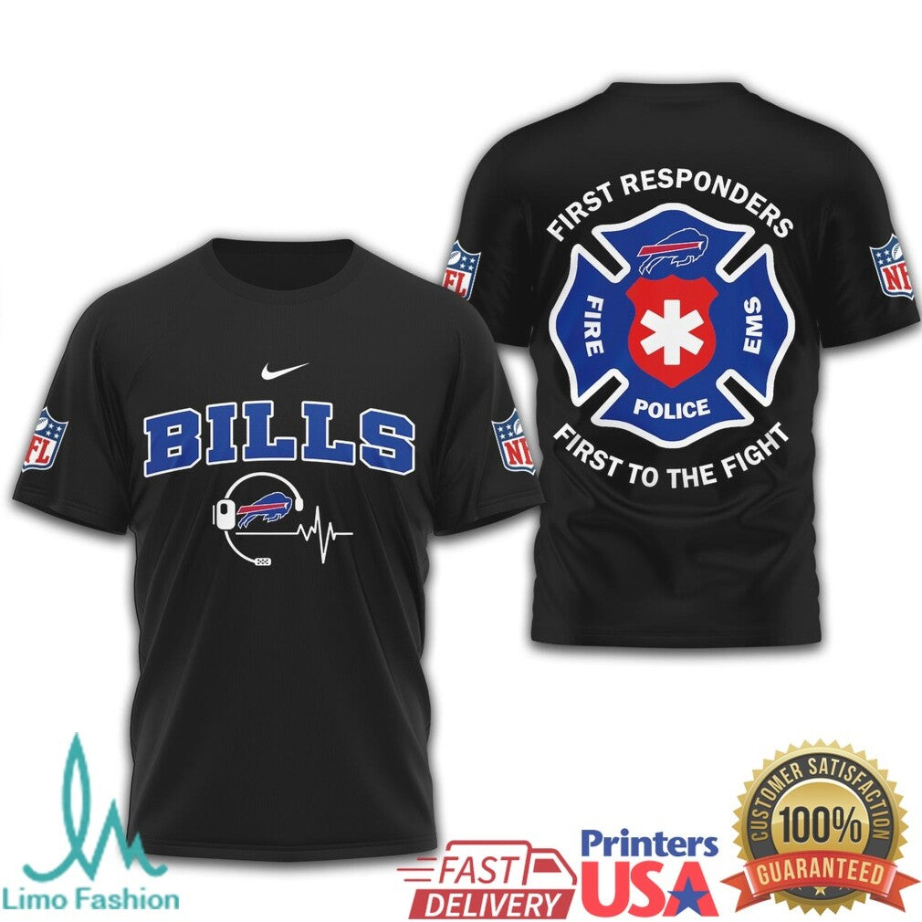 Buffalo Bills First Responders Fire Police EMS T Shirt