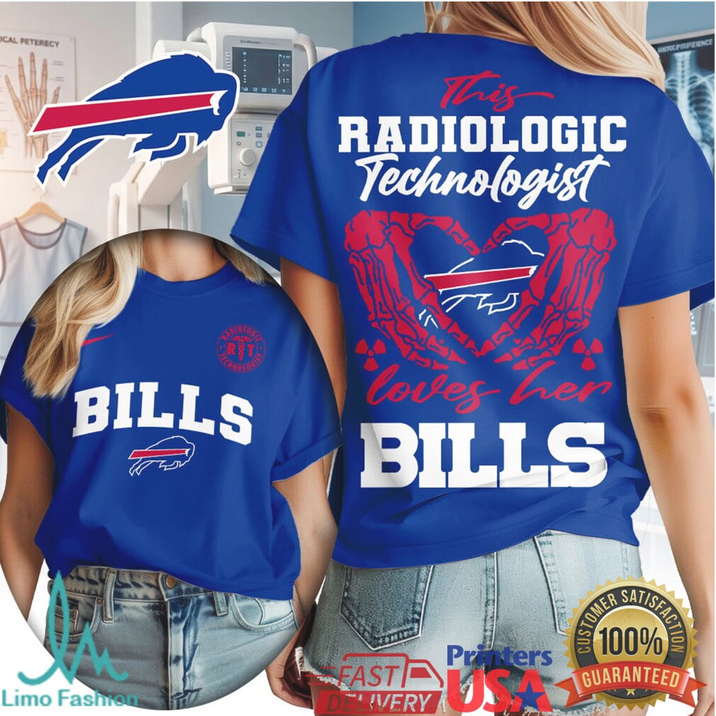 Buffalo Bills Football This Radiologic Technologist Loves Her Bills Women Fans Retro T Shirt - Limotees LLC