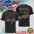 Buffalo Bills Grateful Dead Dancing Bears Football T Shirt - Limotees LLC
