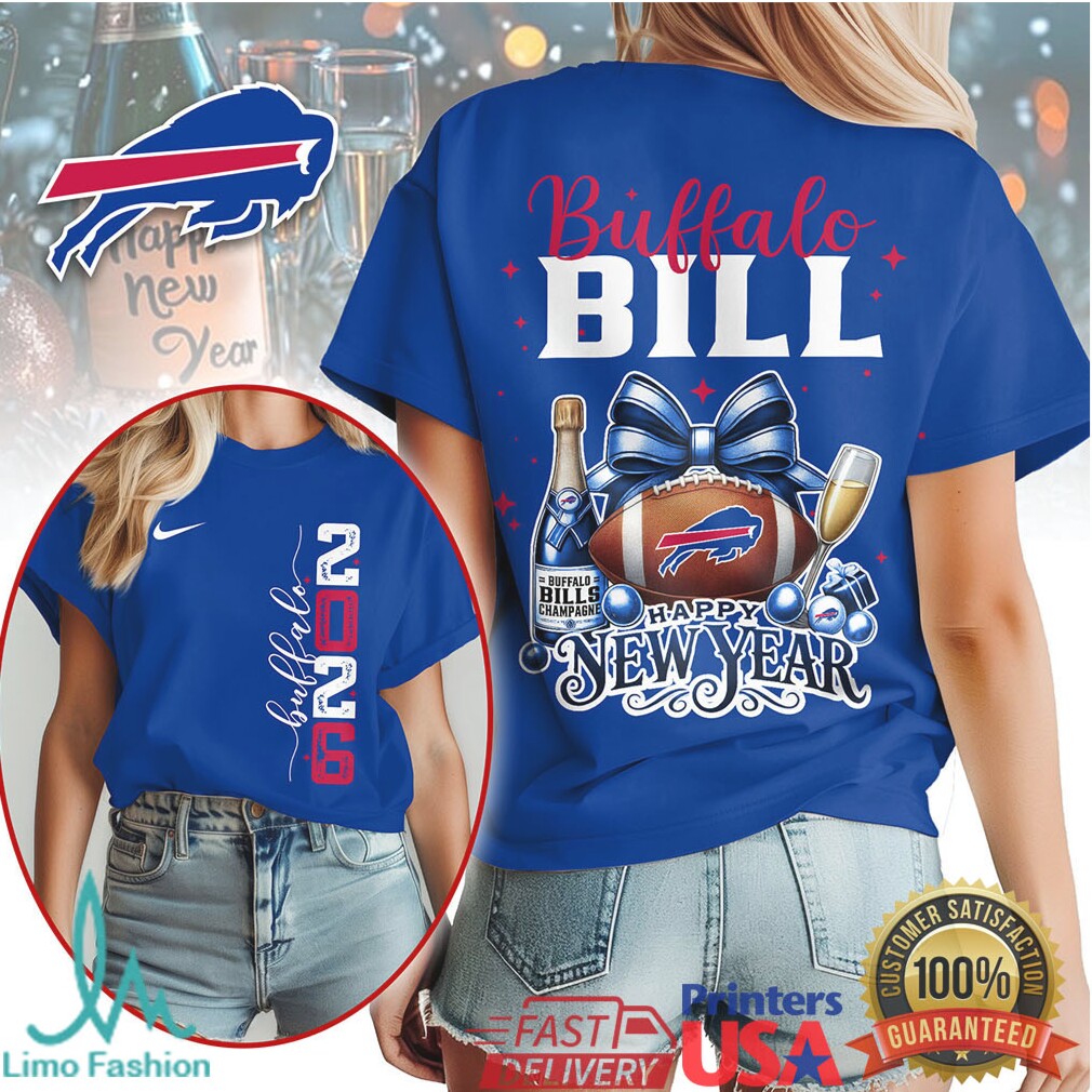 Buffalo Bills Happy New Year 2026 Festive Football Graphic T Shirt