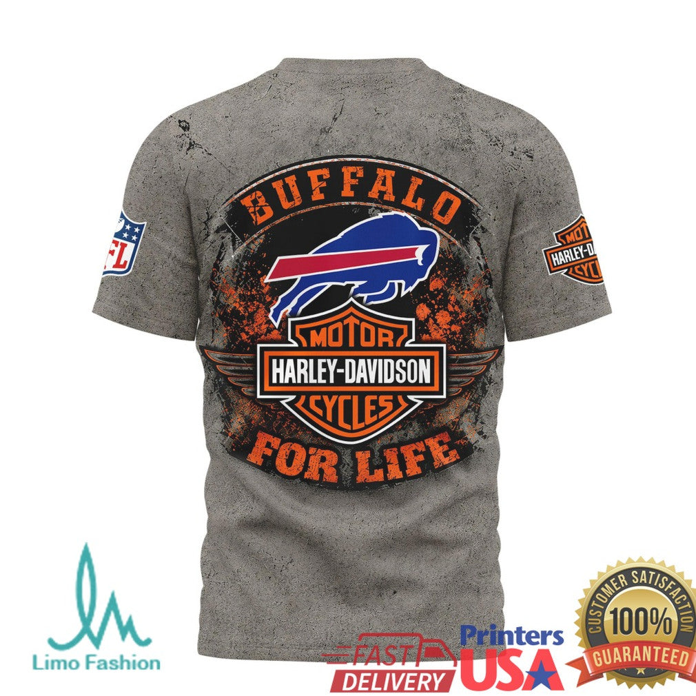 Buffalo Bills Harley Davidson For Life T Shirt - Limotees LLC