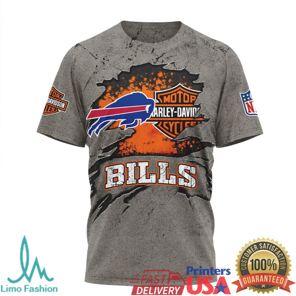 Buffalo Bills Harley Davidson For Life T Shirt - Limotees LLC