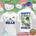 Buffalo Bills Hello Kitty St. Patrick's Day Lucky Football T Shirt - Limotees LLC