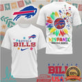 Buffalo Bills Hispanic Heritage Month Artistic Sunflower T Shirt - Limotees LLC