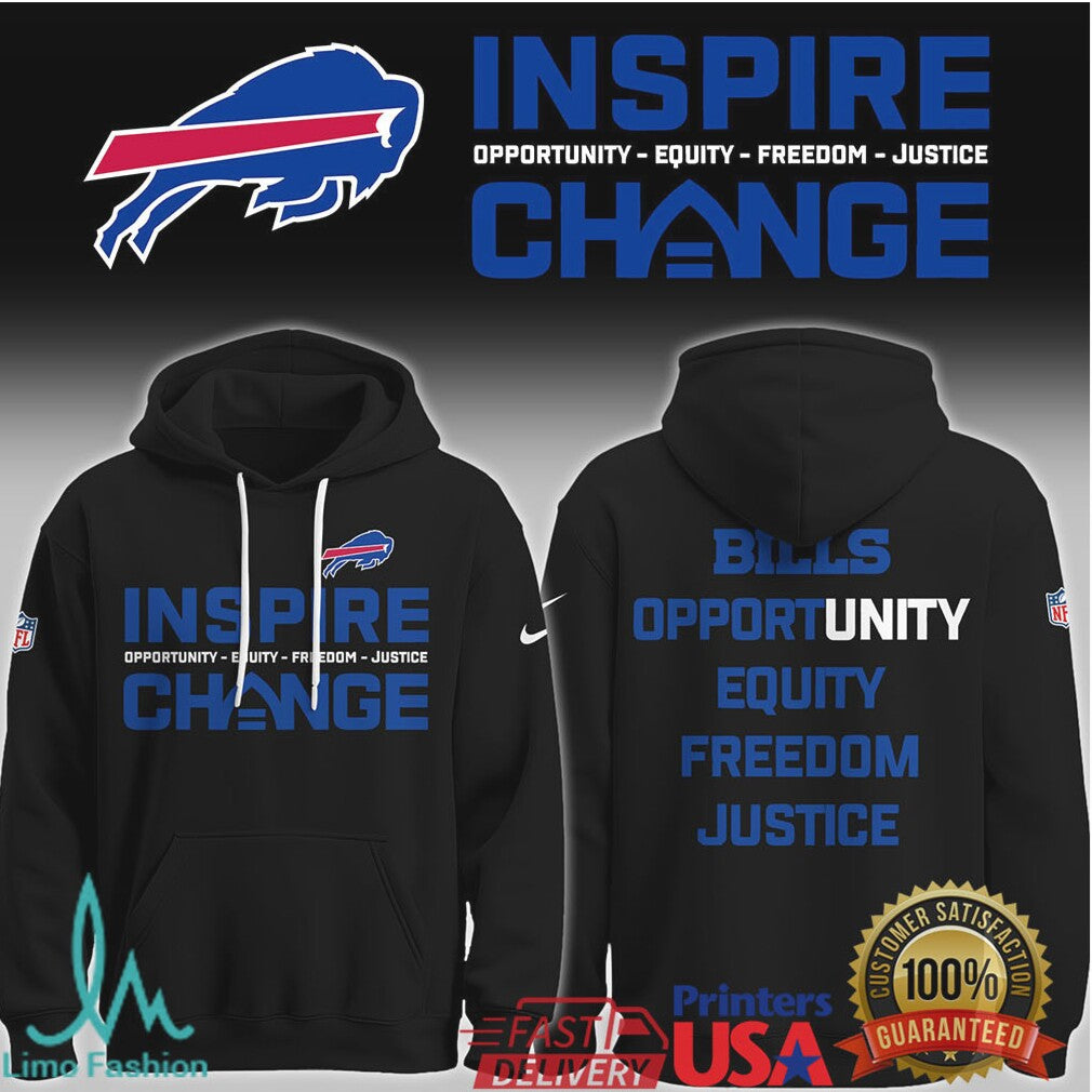 Buffalo Bills “Inspire Change” Opportunity Unity Equity Freedom Justice Shirt - Limotees LLC