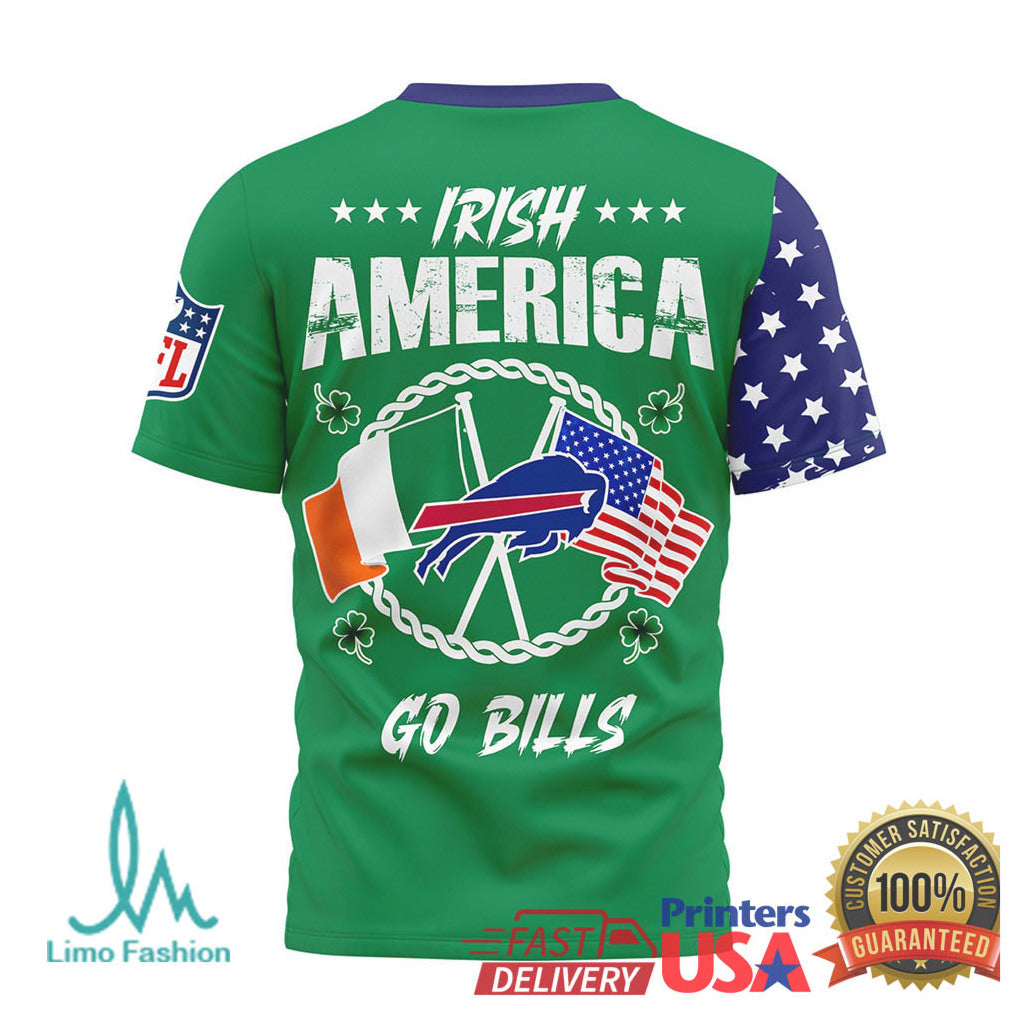 Buffalo Bills Irish American Heritage St. Patrick's Day T Shirt - Limotees LLC