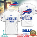Buffalo Bills Jesus Won NFL Christian T Shirt - Limotees LLC