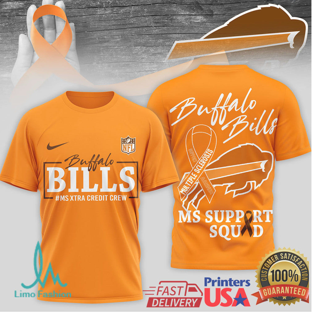 Buffalo Bills MS Support Squad Multiple Sclerosis Awareness Nike T Shirt - Limotees LLC