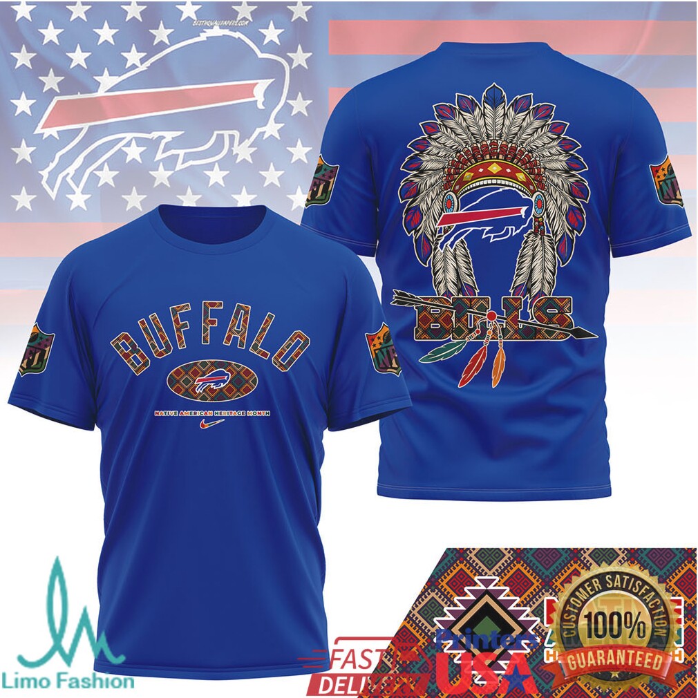 Buffalo Bills Native American Heritage Month Tribal T Shirt - Limotees LLC