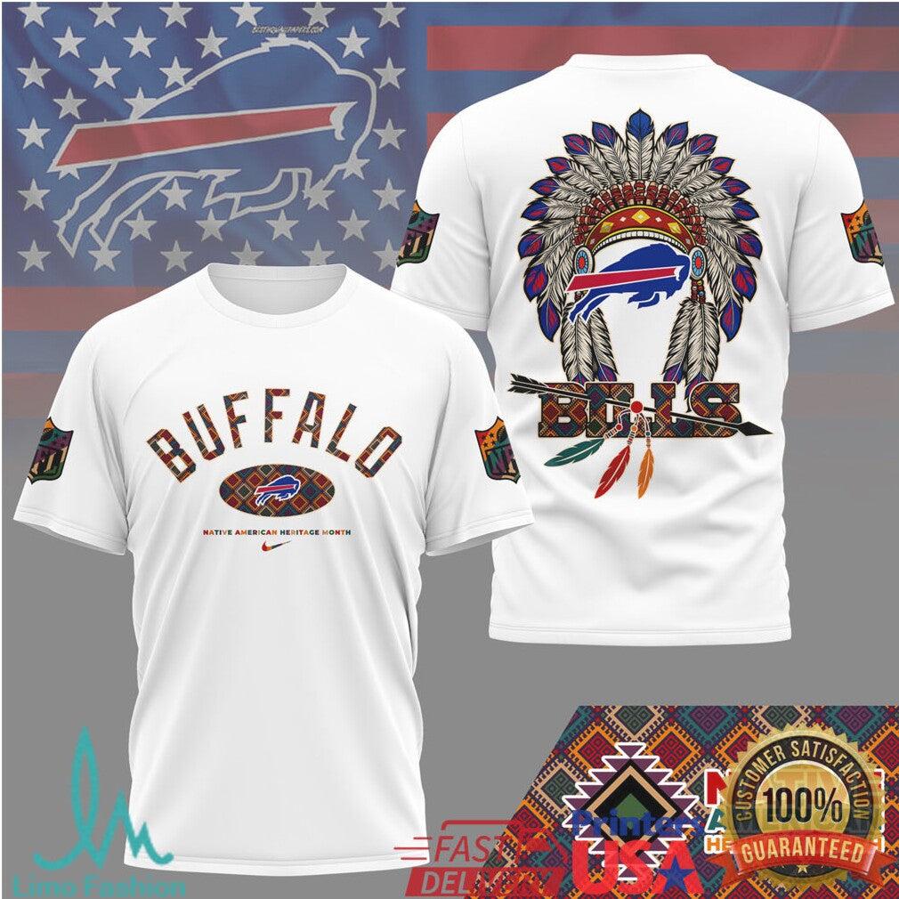 Buffalo Bills Native American Heritage Month Tribal T Shirt - Limotees LLC