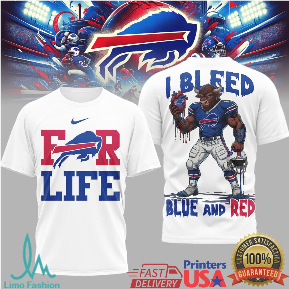 Buffalo Bills Official NFL Built on Loyalty For Life 3D Shirt - Limotees LLC
