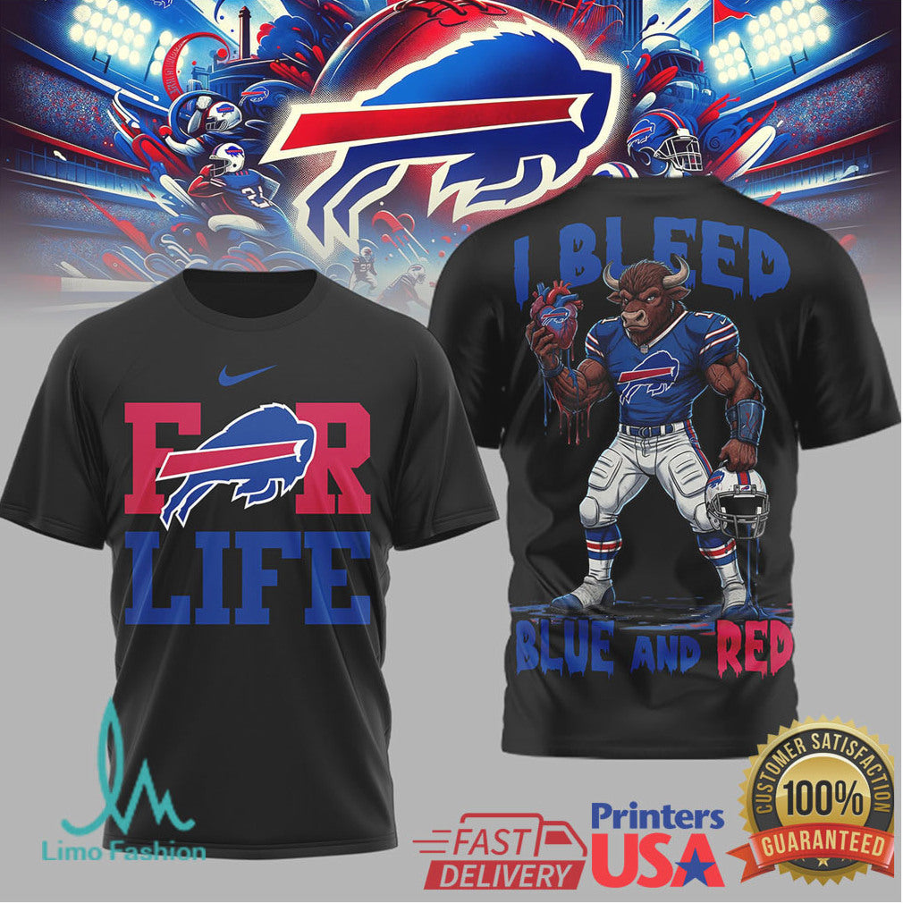 Buffalo Bills Official NFL Built on Loyalty For Life 3D Shirt - Limotees LLC
