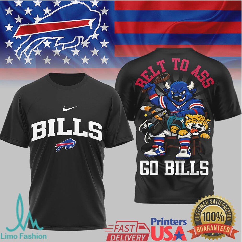 Buffalo Bills Official Nfl Belt To Ass 3D Shirt - Limotees LLC