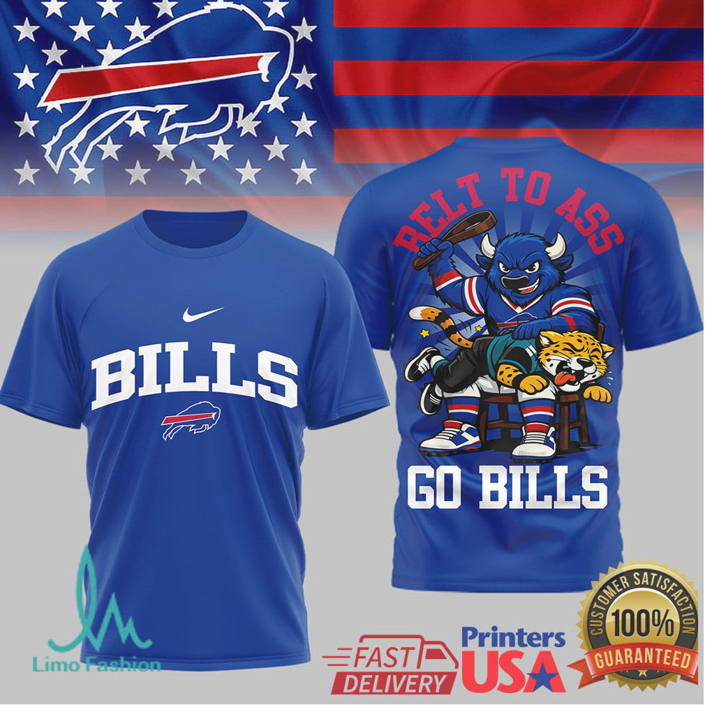 Buffalo Bills Official Nfl Belt To Ass 3D Shirt - Limotees LLC