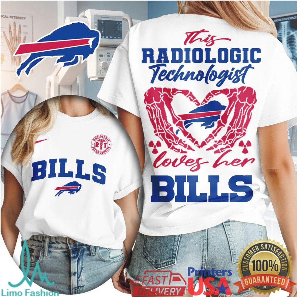 Buffalo Bills Radiologic Technologist T Shirt Rad Tech Loves Her Bills Buffalo Football T Shirt - Limotees LLC